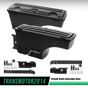 CROSSDESIGN Fit For Toyota Tundra 2007-2020 Left & Right Truck Bed Storage Case Box Toolbox