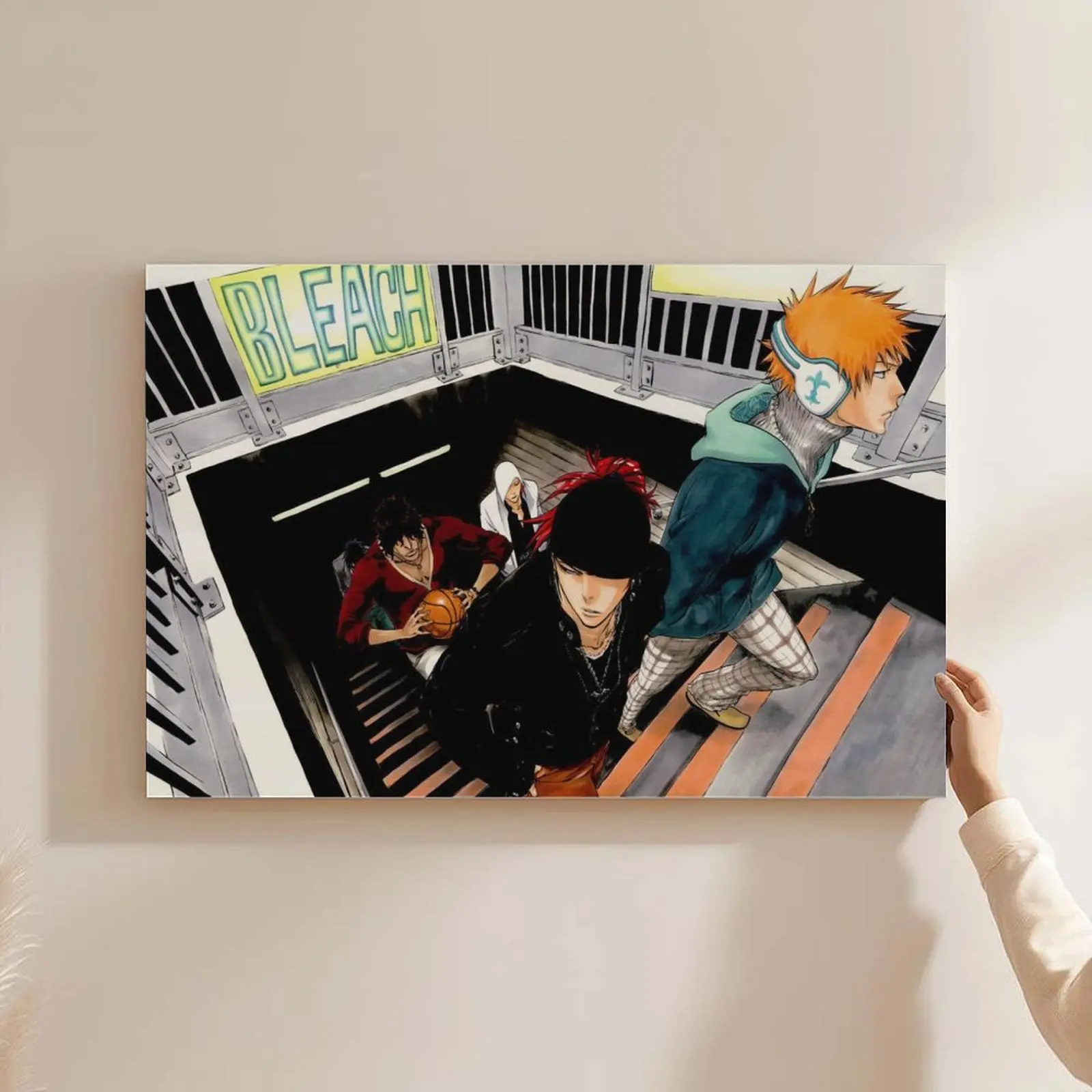Bleach Anime Poster for Kids Room Bedroom Wall Decor Anime Lovers Posters Canvas Art Print Manga Picture for Teen Fans Girls Boys Birthday Gifts