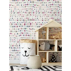 Confetti Time Multi Color Wallpaper - Peel and Stick