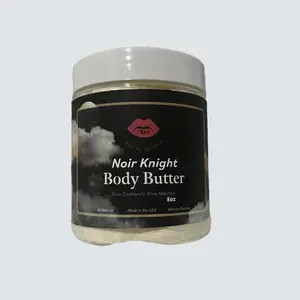 Kiss By Melanin Men's Body Butter - Noir Knight - Nourishing For Dry Skin Body Care Luxury Silky Smooth