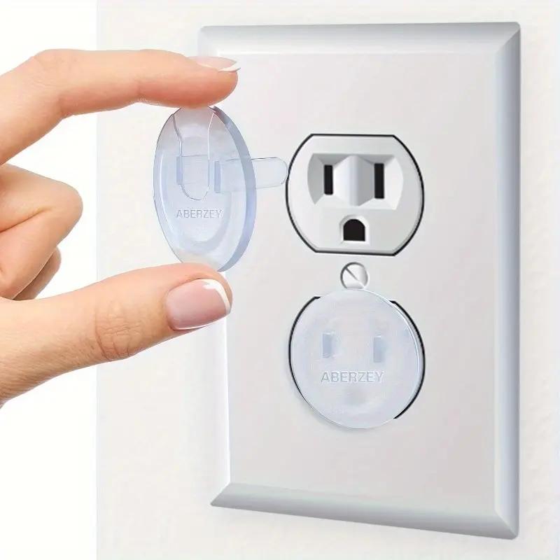 20pcs Appliance Jack Cover, Socket Cover, Protective Cover, with Hidden Handle Square Socket Covers, for Electrical Outlets Baby Safety Plug Covers, for Kids Toddler Protection, Essentials, Christmas, Halloween, Thanksgiving Day Gift