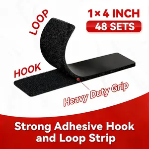 Heavy Duty Adhesive Strips | Must-Have Tools & Gadgets for 2026 Home Projects, Cable Organizing & Art Hanging, 96 Pcs Reusable,Excellent decorations,Reusable hook & loop tape for gifts#Mother's Day