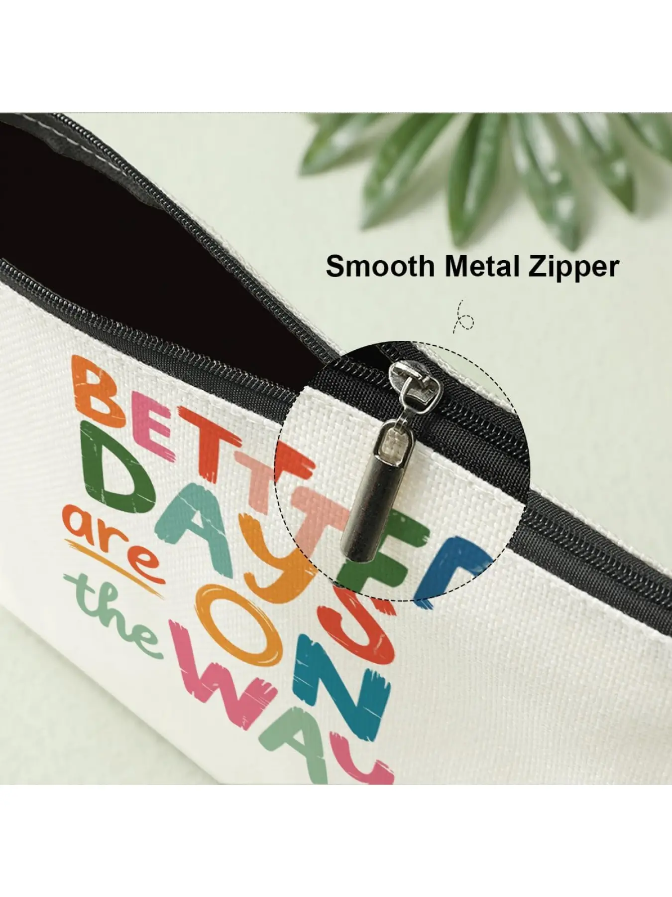 Positive Affirmations Boho Hippie Makeup Bag Inspirational Gifts for Women Sister Teacher Friend Bestie Birthday Christmas, Mental Health Cosmetic Bags, Travel Toiletry Bag Accessories Organizer