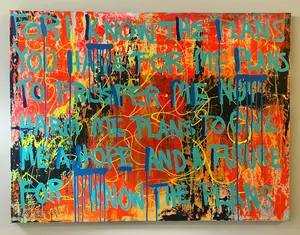 Jer. 29:11 (Canvas or Archival Poster Print) Seen on Chicago PD