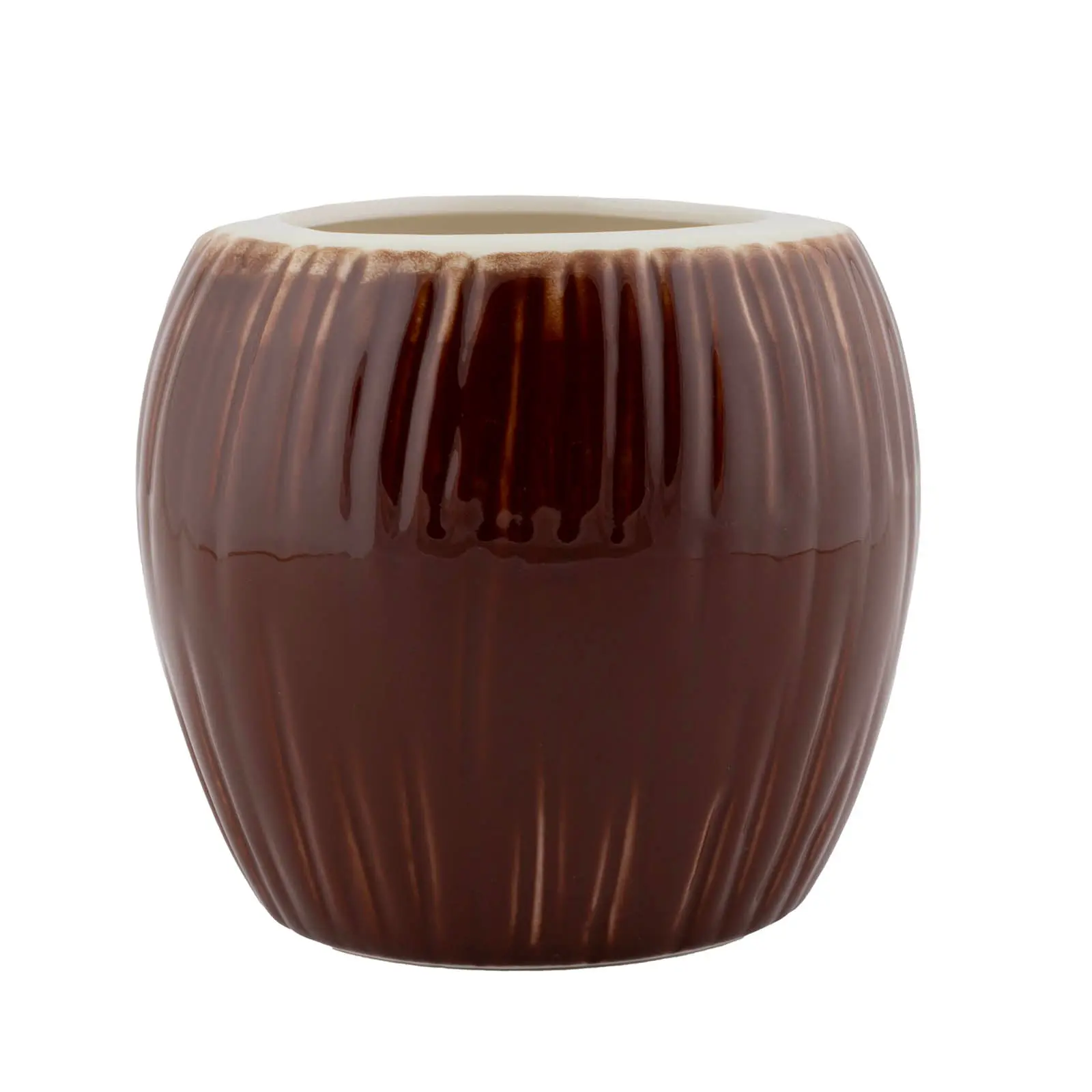 BarConic® Tiki Drinkware - Ceramic Coconut Mug - 14 ounce