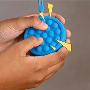 Endless Pop Fidget Toy, Sensory Bubble Poppers for Kids and Adults - Push, Poke, Squeeze for Stress Relief, Silicone Bubble Board for Party, Travel, Office, Classroom Gifts