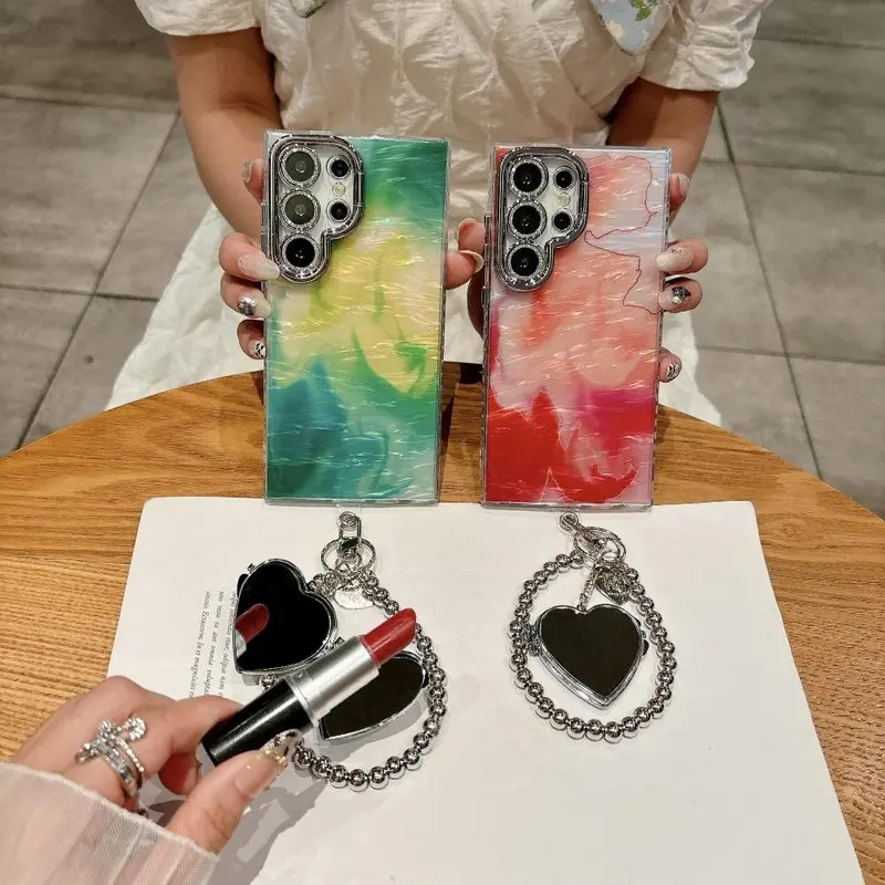 Creative Luxury Blooming Flame Design Phone Case with Portable TPU Bracket, Compatible with S23/S24 Plus/S25