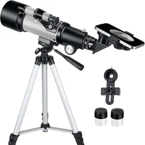 Telescope for  Beginners, 70mm Aperture 400mm Astronomical Refracting Telescope for Adults Students - Travel Telescopes with Tripod, Phone Adapter()
