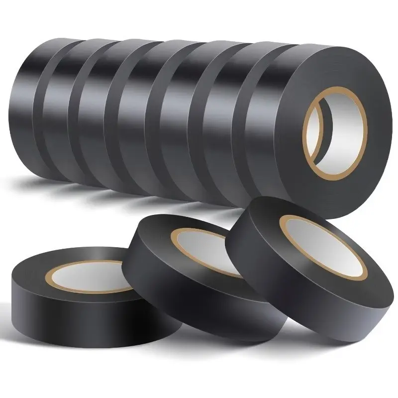 Rubber Electrical Tape, High Temperature Insulation Adhesive, Flame Retardant, PVC Material, 10 Rolls, 1.2cm X 118.11in