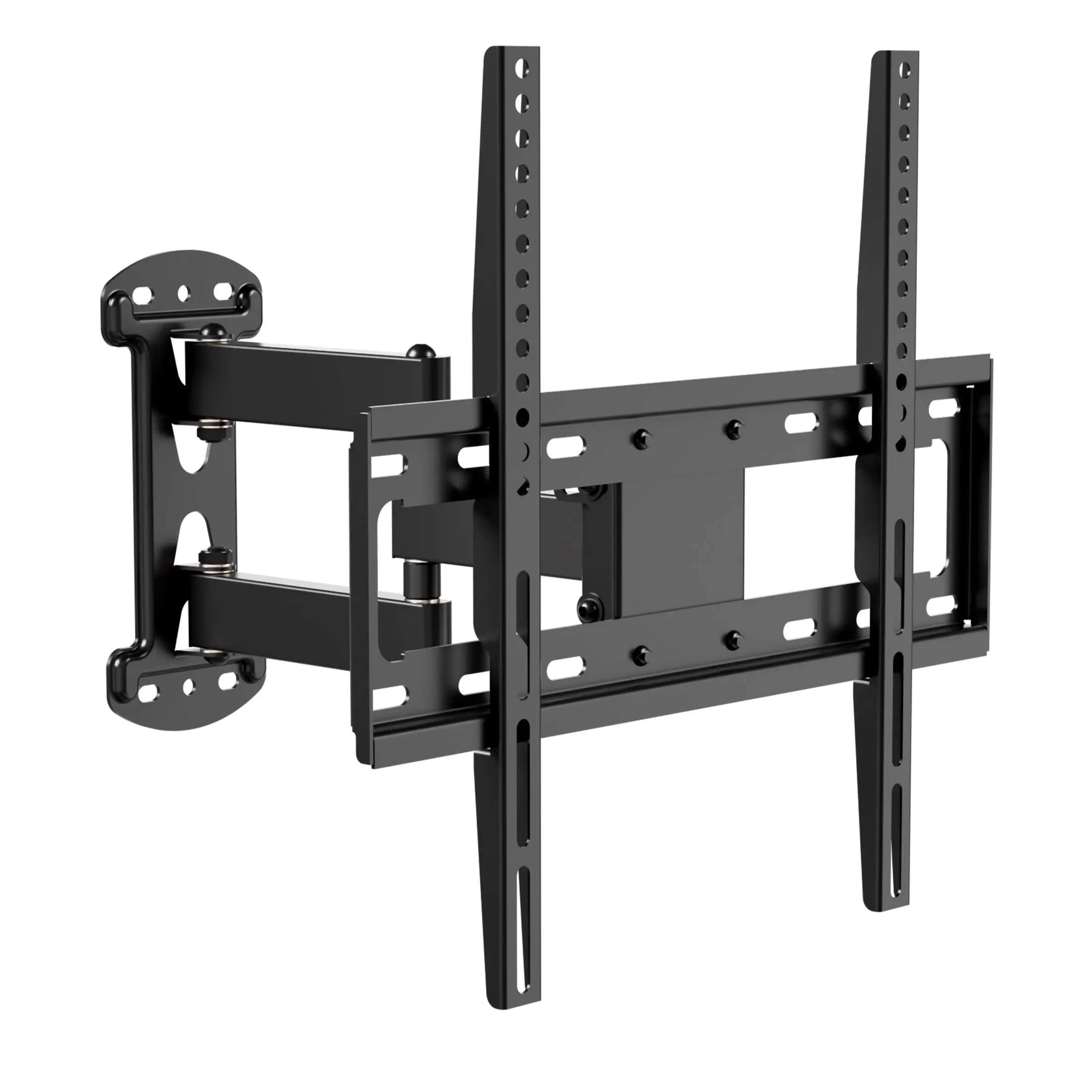 Mount-It! Full Motion Corner HDTV Wall Mount Bracket - Tilting Motion, Single Stud Installation, Fits TVs with VESA Pattern 75x75mm to 400x400mm, Holds Up to 66lbs