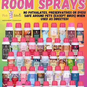 Bundle of 3 Pink Zebra Room Sprays - Home Fragrance fragrance scent and Perfume Scented Aroma Freshener