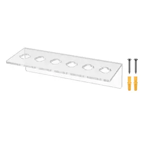 Scissor Shear Wall Organizer Dog Grooming Salon Barber 6 Hole Clear Acrylic Hanging Hardware Included