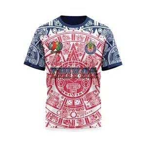 Liga MX C.D. Guadalajara | Personalized Name & Number With Aztec Sun Symbol V0122