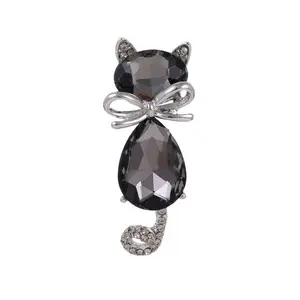 Black Cat Brooch Pin