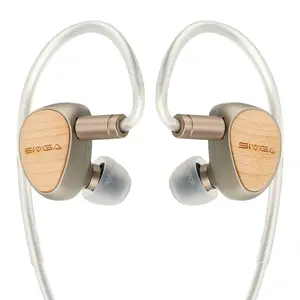 SIVGA Que 10mm Diaphragm Dynamic Driver IEM Earphone 2 Pin Hi-Fi Sound Quality Wired Earbuds (Without Mic)