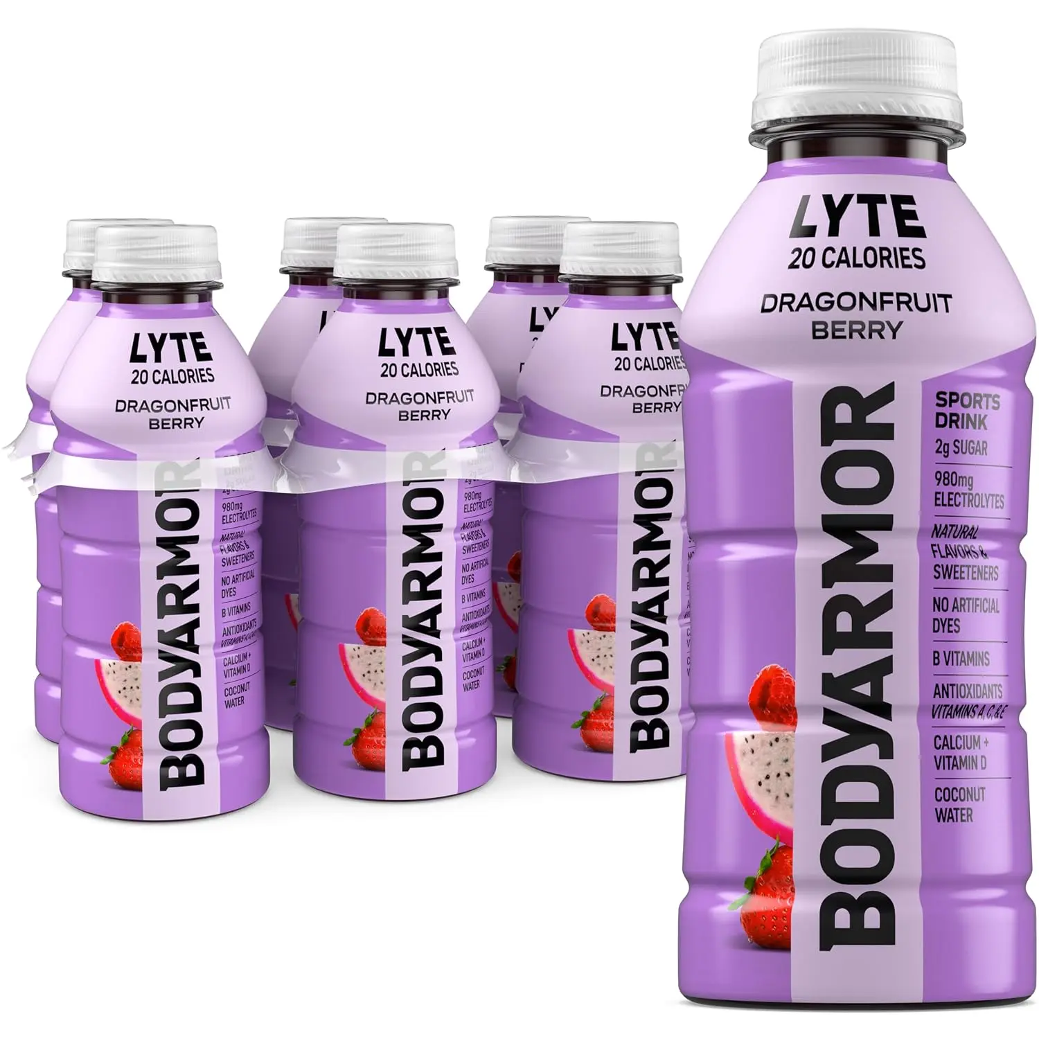 BODYARMOR LYTE Sports Drink, Dragonfruit Electrolyte Drink, 16 Oz (6 Pk)