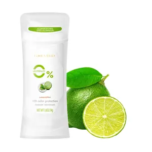 Flora Ruby Pure Series Anti-Sweat Deodorant Stick, Men's Deodorant Stick, Body Care, 48-Hour Long-Lasting Fragrance, 74g Large Capacity, Lemon Scent