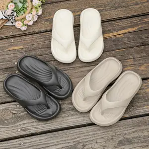 Women's Summer Flip Flops Anti-Slip Odor-Resistant Fashion Thong Sandals Stylish Versatile Beach Seaside Slippers Comfort Walking Shoes for Girls Ladies