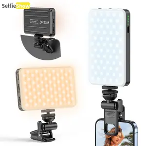 Portable Phone Light, Rectangular Camera Multi-Purpose Light, Enhances Photography & Video Quality, Built-In Battery Design, Camera Fill Light