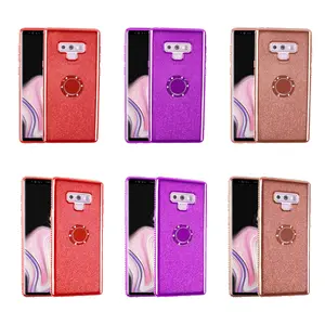 Doemoil For Samsung Galaxy S9 S9 Plus Note 9 Bling Glitter Stand Diamond Slim Case Cover