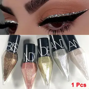 Diamond shimmer eyeliner, waterproof eyeshadow, silver, rose gold glitter eyeliner, makeup cosmetics, Waterproof Liquid Eyeliner