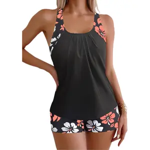 Tankini swim  tummy control magic!This buttery soft swimsuits 2  effortlessly hides the belly.Better than a one  swimsuit.Must-have bathing suit women  for 2026! plus size piece women's set