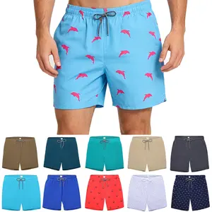 Men's Casual Quick-Dry Breathable Shorts with Soft Mesh Lining, Mens Clothing Bottom Mens Clothing Beach Swim Trunks with Secure Side Pockets for Swimming, Summer Outings