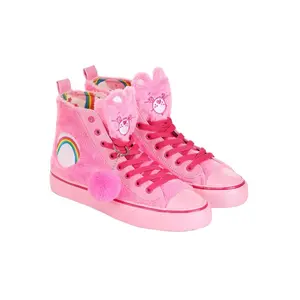 Care Bears Adult Pink Cheer Bear Shoes with Faux Fur