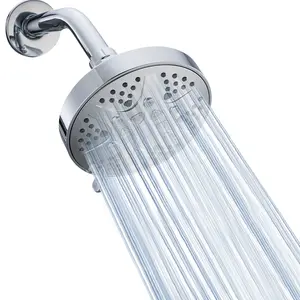 5-Mode High Pressure Shower Head, High Flow Fixed Showerheads, 5 Inch Chrome/, Recommended by the Washington Post, Nbc News, Today TV Show