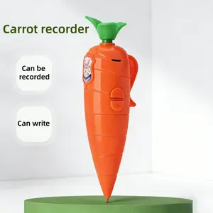 Carrot recording pen creative cartoon fun press stationery neutral pen Multi Purpose Pens