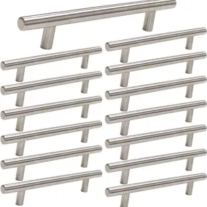 15 Pack Brushed Nickel Cabinet Pulls 3 Inch hole center