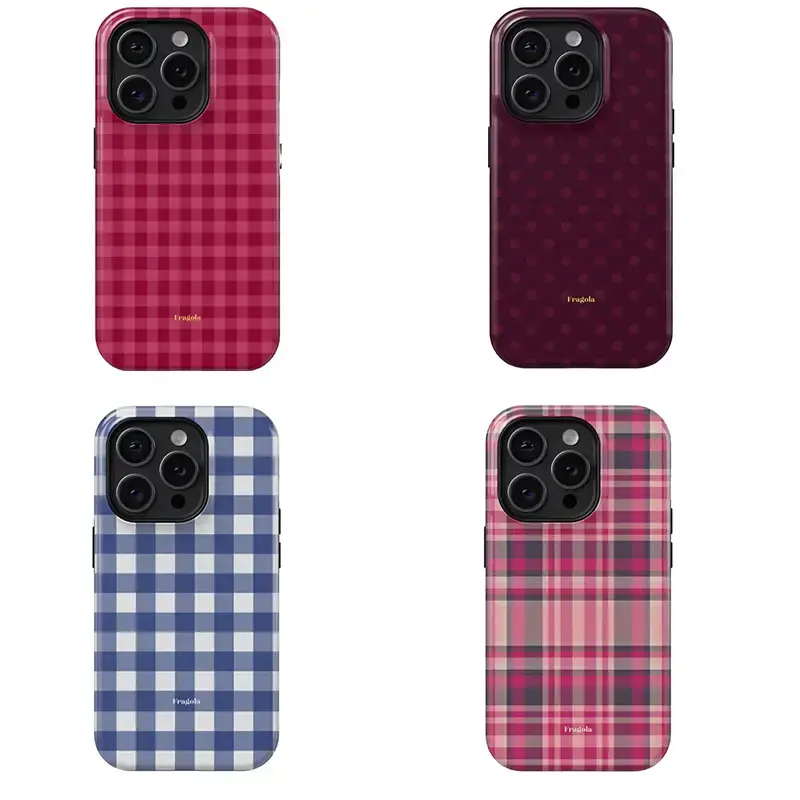 Fragola BUTTER iPhone Case — Plaid Design, Compatible with iPhone