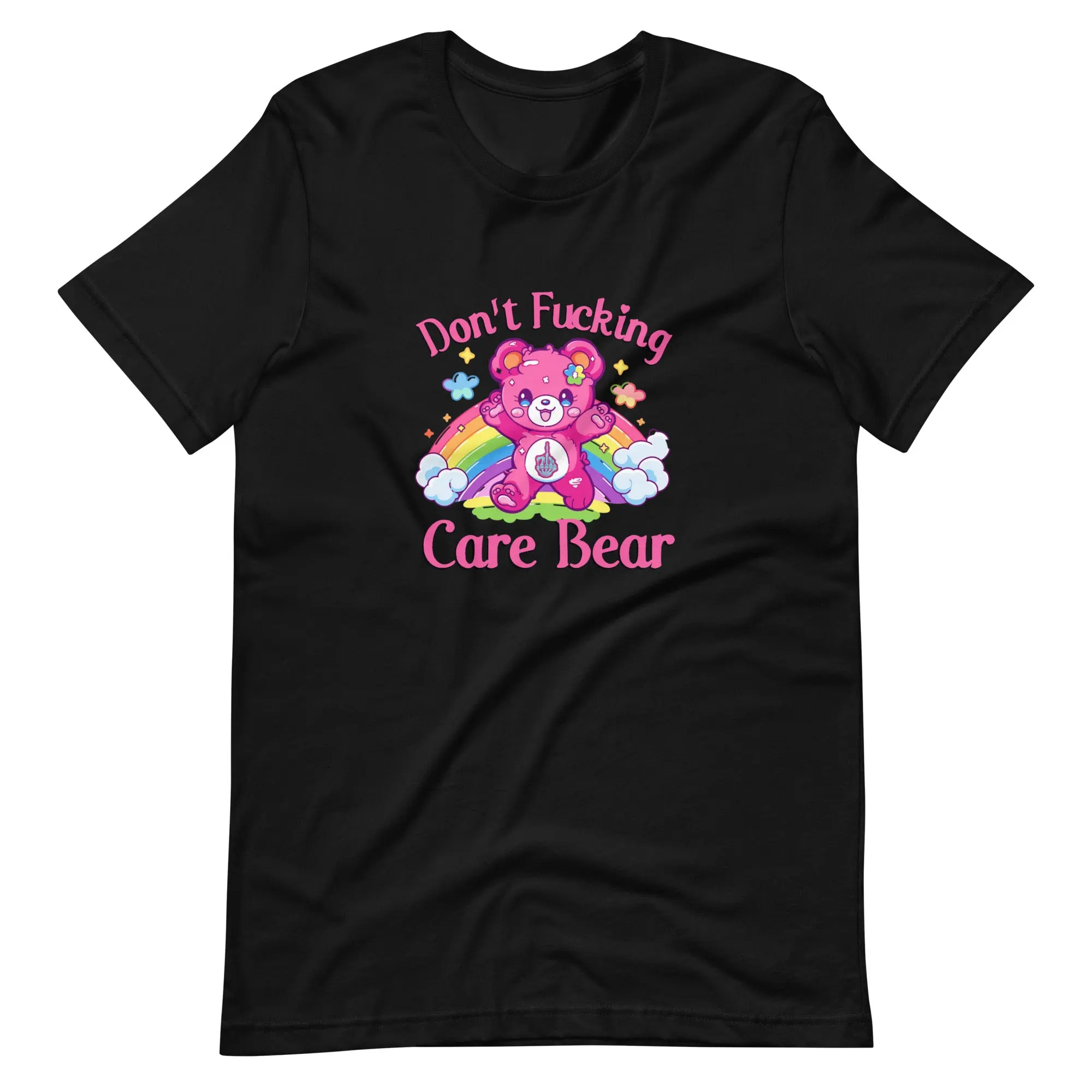 Don't F*cking Care Bear T-Shirt | Funny Kawaii Dark Humor Graphic Tee
