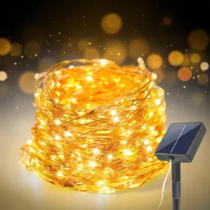 Solar Powered String Light, Waterproof Solar Fairy Light, Outdoor Lighting for Garden, Patio, Christmas Tree, Decorative Light for Home Garden Party, Patio Decoration Ornaments