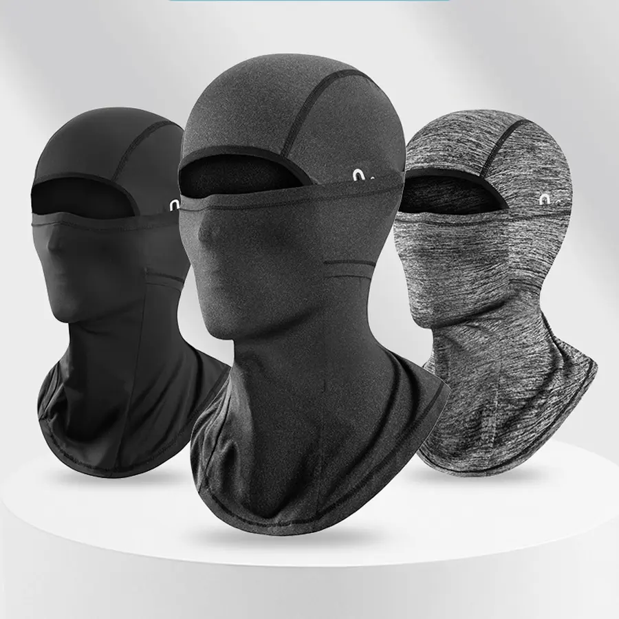 Breathable Thin Fabric Balaclava Face Mask Hat - UV Protection Cooling Helmet Liner, Unisex Fit Lightweight All Seasons Sports Apparel for Cyclists Outdoor Sports, One Size