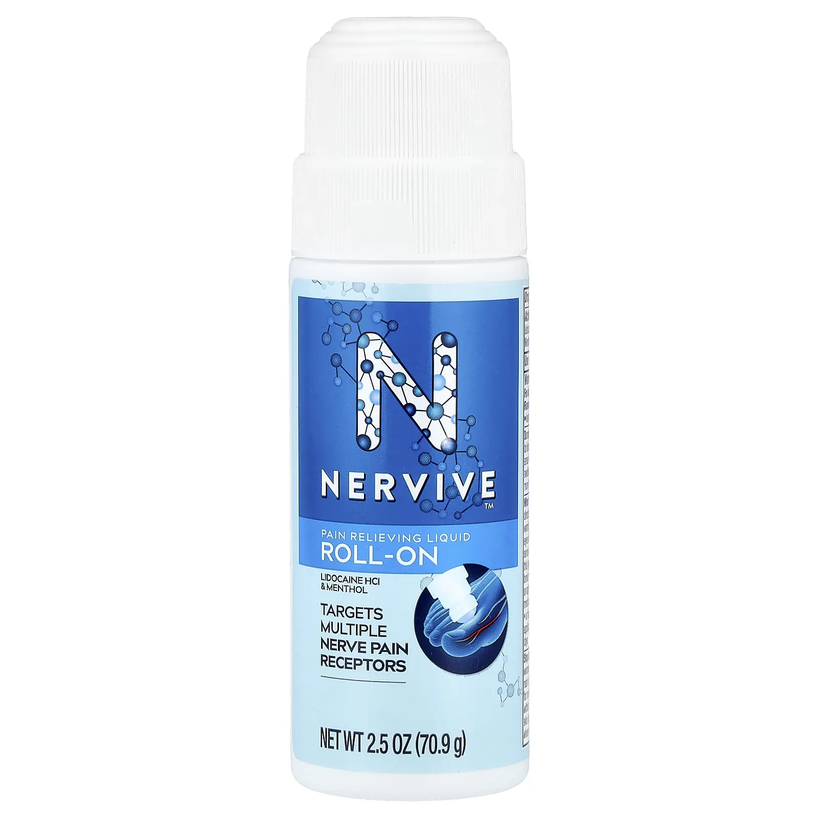 Nervive Pain Relieving Liquid Roll-On, 2.5 oz (70.9 g) | HSA/FSA Eligible