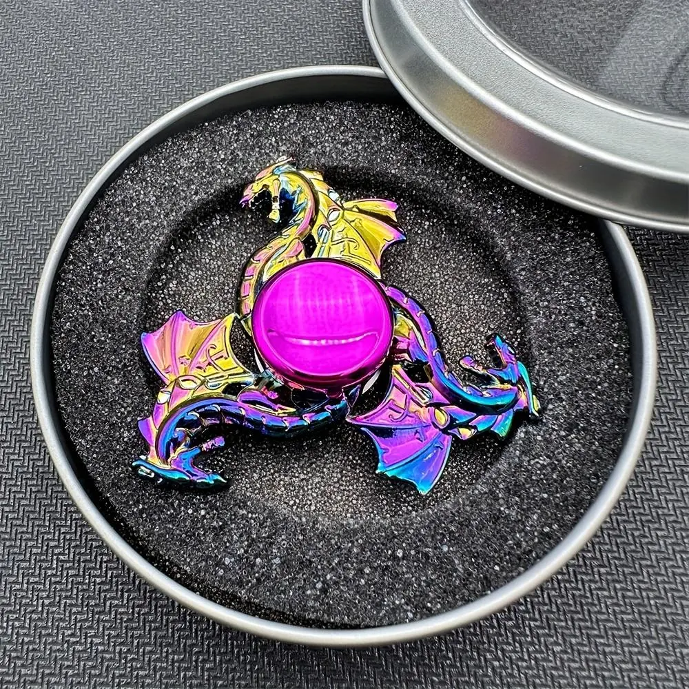 1pc Premium Zinc Alloy Fidget Spinner - Portable, Vibrant Color, Durable Unisex Finger Toy for Office Use - Quick Continuous Taps Delivers Enjoyable Experience, Ideal Christmas Gift for All Ages