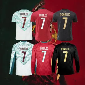2026 Portugal Home Short Sleeve 7# Cristiano Ronaldo Soccer Jersey Red Football Jersey Quick Drying