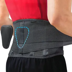8 Back Brace for Lower Back Pain - Immediate Relief from Sciatica, Herniated Disc, Scoliosis - Breathable Design With Lumbar Support Pad - For Home & Lifting At Work - For Men & Women - Large