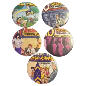 Zombie Becky's Buttons - Archie Comics 5 Button (Pin) Bundle