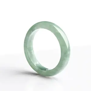 Natural Jadeite Rings — Matching Couple's Pair, Jade Gemstone Bands, Hand Jewelry & Accessories
