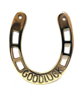 Brass Good Luck Horseshoe Wall Hanging