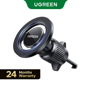 UGREEN Car Phone Mount for Magsafe Air Vent Car Mount Magnetic Phone Holder Compatible with iPhone 17 16 15 14 13 12 Pro Max, Strongest Magnet Black