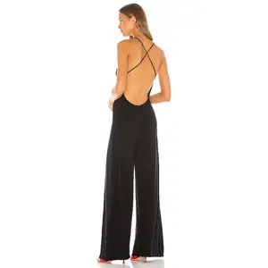 Norma Kamali Low Back Slip Jumpsuit in Black