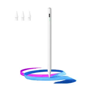 Stylus Pen for iPad (2018-2025) – Fast Charging iPad Pencil with Tilt Sensitivity & Palm Rejection, Compatible with iPad Pro/Air/Mini, 6th to 13th Gen (White)