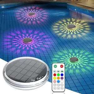 Solar Floating Pool Lights RGB Color Changing Pool Projector Light Waterproof LED for Pool Hot Tub Wedding Path Party Decoration Outdoor Waterproof Lights#SolarPoolLights #FloatingPoolLights #RGBPoolLights