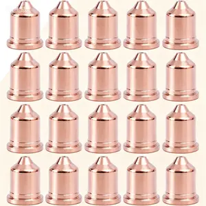 45A Plasma Cutter Nozzle Tips 20-Pack High Precision Consumables Fit for PMX 45 Torch Durable Replacement Parts Extended Lifespan