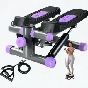 WF-2025Hot Selling Mini Stepper with Resistance Bands Quiet Portable Stair Stepper for Buttocks Lifting and Body Shaping