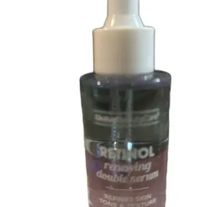 Global Beauty Care Retinol Renewing Double Serum Tone & Texture 1.7 FL oz. for Skin Refinement Firm Anti Aging Brightening Solution Dark Spot Brightening