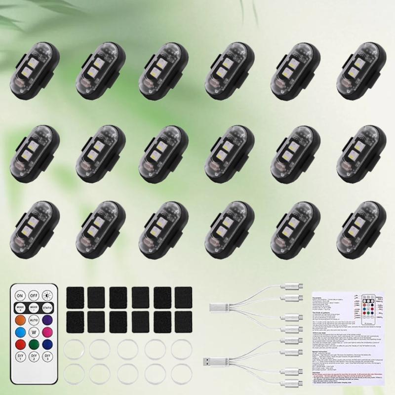 RGB Color LED Lights Set for Cars, Perfect for Holiday and Party Decoration